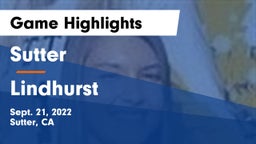 Sutter  vs Lindhurst  Game Highlights - Sept. 21, 2022