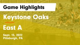 Keystone Oaks  vs East A Game Highlights - Sept. 15, 2022