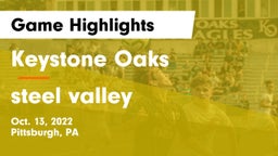 Keystone Oaks  vs steel valley Game Highlights - Oct. 13, 2022