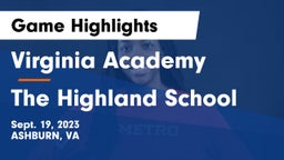 Virginia Academy vs The Highland School Game Highlights - Sept. 19, 2023