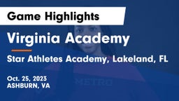 Virginia Academy vs Star Athletes Academy, Lakeland, FL Game Highlights - Oct. 25, 2023