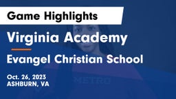 Virginia Academy vs Evangel Christian School Game Highlights - Oct. 26, 2023