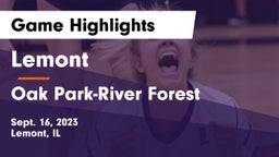 Lemont  vs Oak Park-River Forest  Game Highlights - Sept. 16, 2023