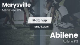 Matchup: Marysville High vs. Abilene  2016