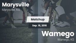 Matchup: Marysville High vs. Wamego  2016