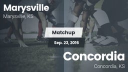 Matchup: Marysville High vs. Concordia  2016