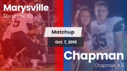 Matchup: Marysville High vs. Chapman  2016
