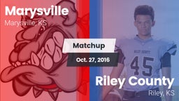 Matchup: Marysville High vs. Riley County  2016