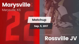 Matchup: Marysville High vs. Rossville JV 2017