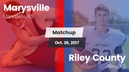 Matchup: Marysville High vs. Riley County  2017