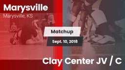 Matchup: Marysville High vs. Clay Center JV / C 2018
