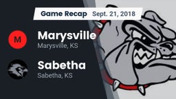 Recap: Marysville  vs. Sabetha  2018