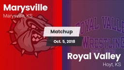 Matchup: Marysville High vs. Royal Valley  2018
