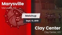 Matchup: Marysville High vs. Clay Center  2019