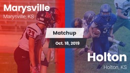 Matchup: Marysville High vs. Holton  2019