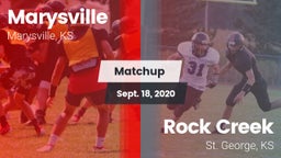 Matchup: Marysville High vs. Rock Creek  2020