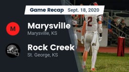 Recap: Marysville  vs. Rock Creek  2020
