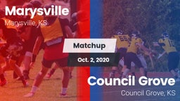 Matchup: Marysville High vs. Council Grove  2020