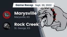 Recap: Marysville  vs. Rock Creek  2022