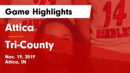 Attica  vs Tri-County  Game Highlights - Nov. 19, 2019