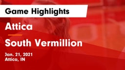 Attica  vs South Vermillion  Game Highlights - Jan. 21, 2021