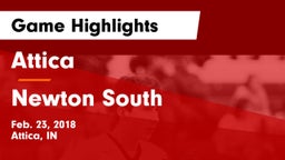 Attica  vs Newton South  Game Highlights - Feb. 23, 2018