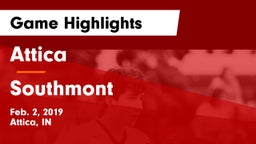 Attica  vs Southmont  Game Highlights - Feb. 2, 2019