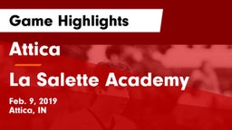 Attica  vs La Salette Academy Game Highlights - Feb. 9, 2019