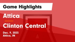 Attica  vs Clinton Central  Game Highlights - Dec. 9, 2023