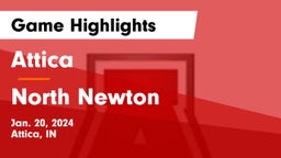Attica  vs North Newton  Game Highlights - Jan. 20, 2024
