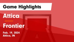 Attica  vs Frontier  Game Highlights - Feb. 19, 2024