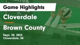 Cloverdale  vs Brown County  Game Highlights - Sept. 20, 2022
