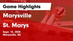 Marysville  vs St. Marys  Game Highlights - Sept. 15, 2020