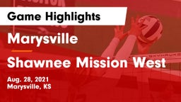 Marysville  vs Shawnee Mission West Game Highlights - Aug. 28, 2021
