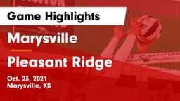 Marysville  vs Pleasant Ridge  Game Highlights - Oct. 23, 2021