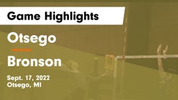 Otsego  vs Bronson  Game Highlights - Sept. 17, 2022
