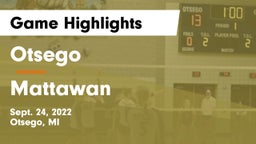 Otsego  vs Mattawan  Game Highlights - Sept. 24, 2022