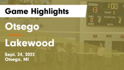Otsego  vs Lakewood  Game Highlights - Sept. 24, 2022