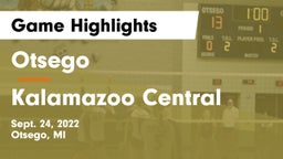 Otsego  vs Kalamazoo Central  Game Highlights - Sept. 24, 2022