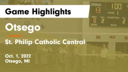 Otsego  vs St. Philip Catholic Central  Game Highlights - Oct. 1, 2022
