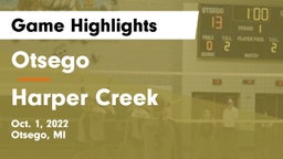 Otsego  vs Harper Creek  Game Highlights - Oct. 1, 2022