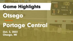 Otsego  vs Portage Central  Game Highlights - Oct. 3, 2022