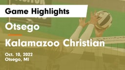 Otsego  vs Kalamazoo Christian  Game Highlights - Oct. 10, 2022