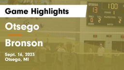 Otsego  vs Bronson Game Highlights - Sept. 16, 2023
