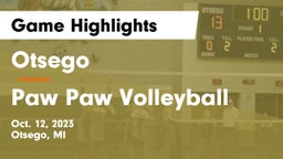Otsego  vs Paw Paw Volleyball Game Highlights - Oct. 12, 2023
