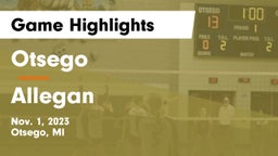 Otsego  vs Allegan  Game Highlights - Nov. 1, 2023