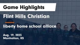 Flint Hills Christian  vs liberty home school alliace Game Highlights - Aug. 19, 2023