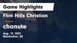 Flint Hills Christian  vs chanute Game Highlights - Aug. 19, 2023
