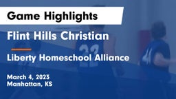 Flint Hills Christian  vs Liberty Homeschool Alliance Game Highlights - March 4, 2023