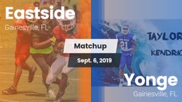 Matchup: Eastside  vs. Yonge  2019